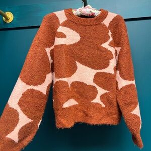 Storia Women's Sweater in Rust and Pink